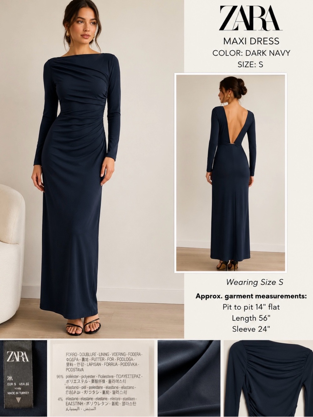 #ButtonFrontDress #MidiDress #SizeSmall #WomensDress #WorkDress